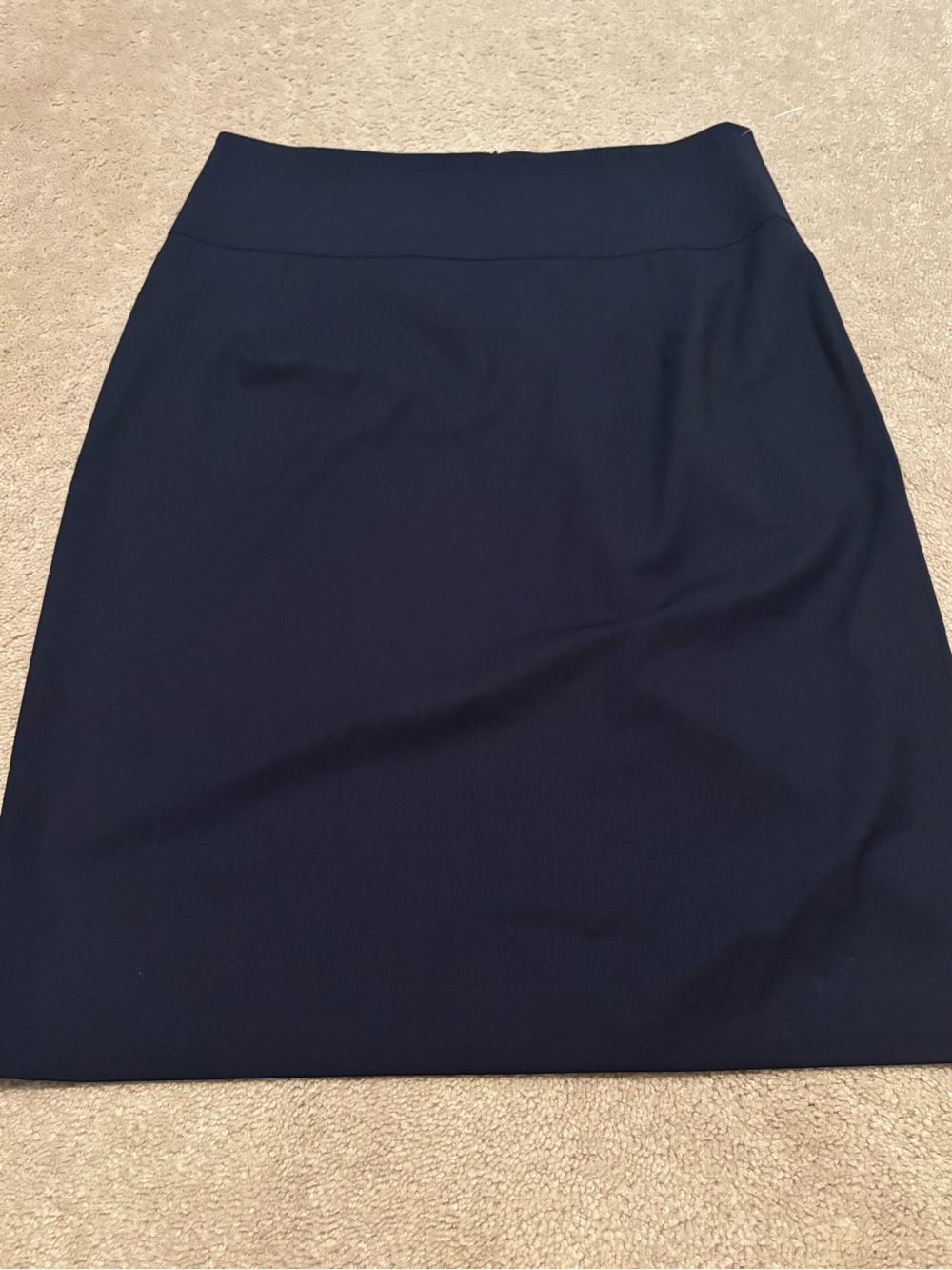 Theory Womens Size 12 Classic Navy Pencil Skirt Wool Women's Tailored Workwear